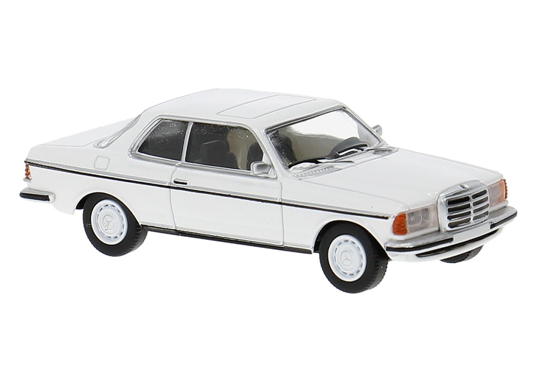 Brekina Automodelle PCX870796 HO Assembled White 1977 Mercedes-Benz C123 Coupe