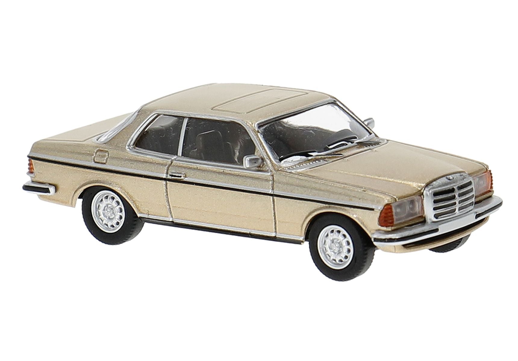 Brekina Automodelle PCX870797 HO Assembled Gold 1977 Mercedes-Benz C123 Coupe