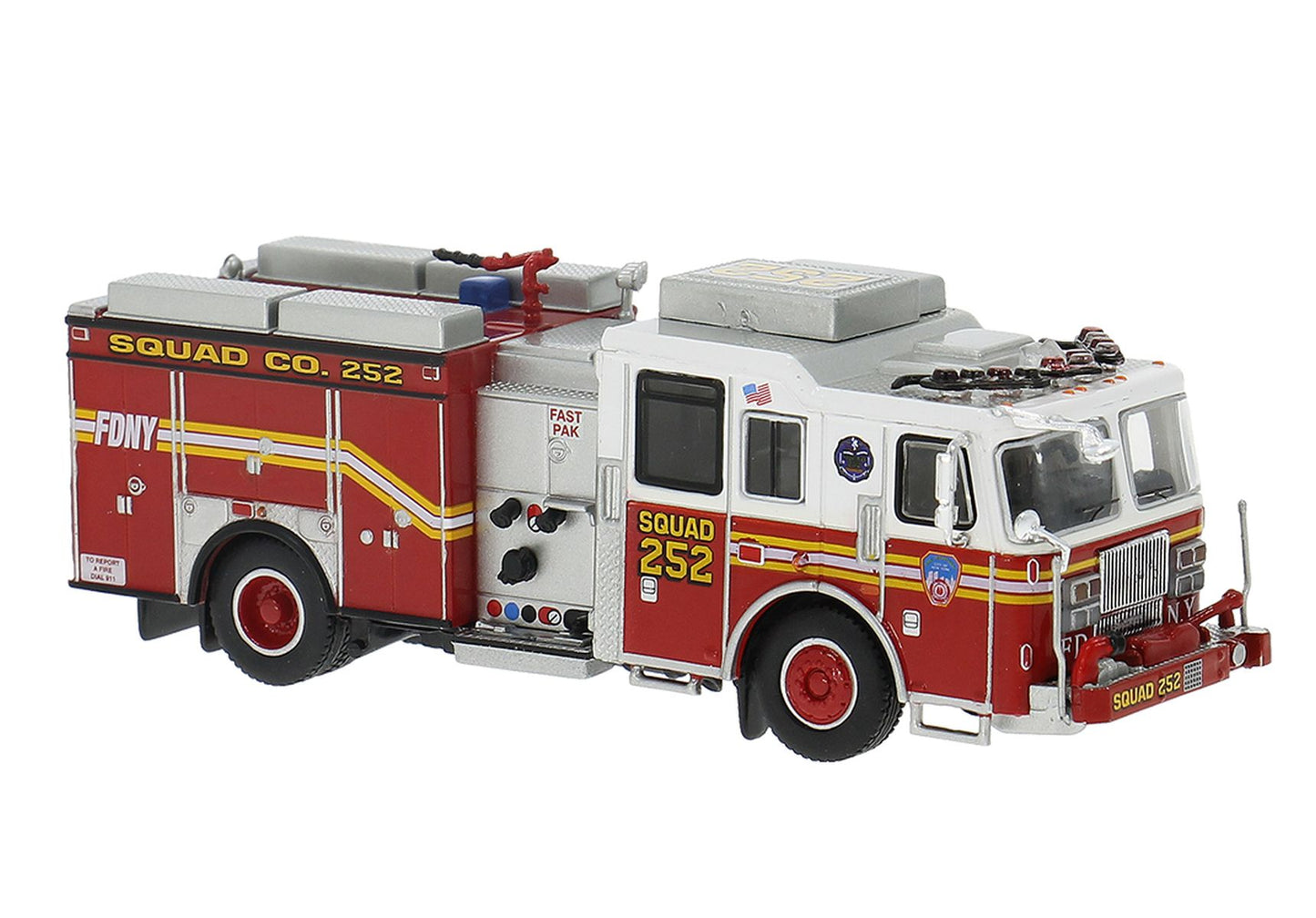 Brekina Automodelle PCX870843 HO Brooklyn #252 2013 Seagrave Attacker Fire Truck
