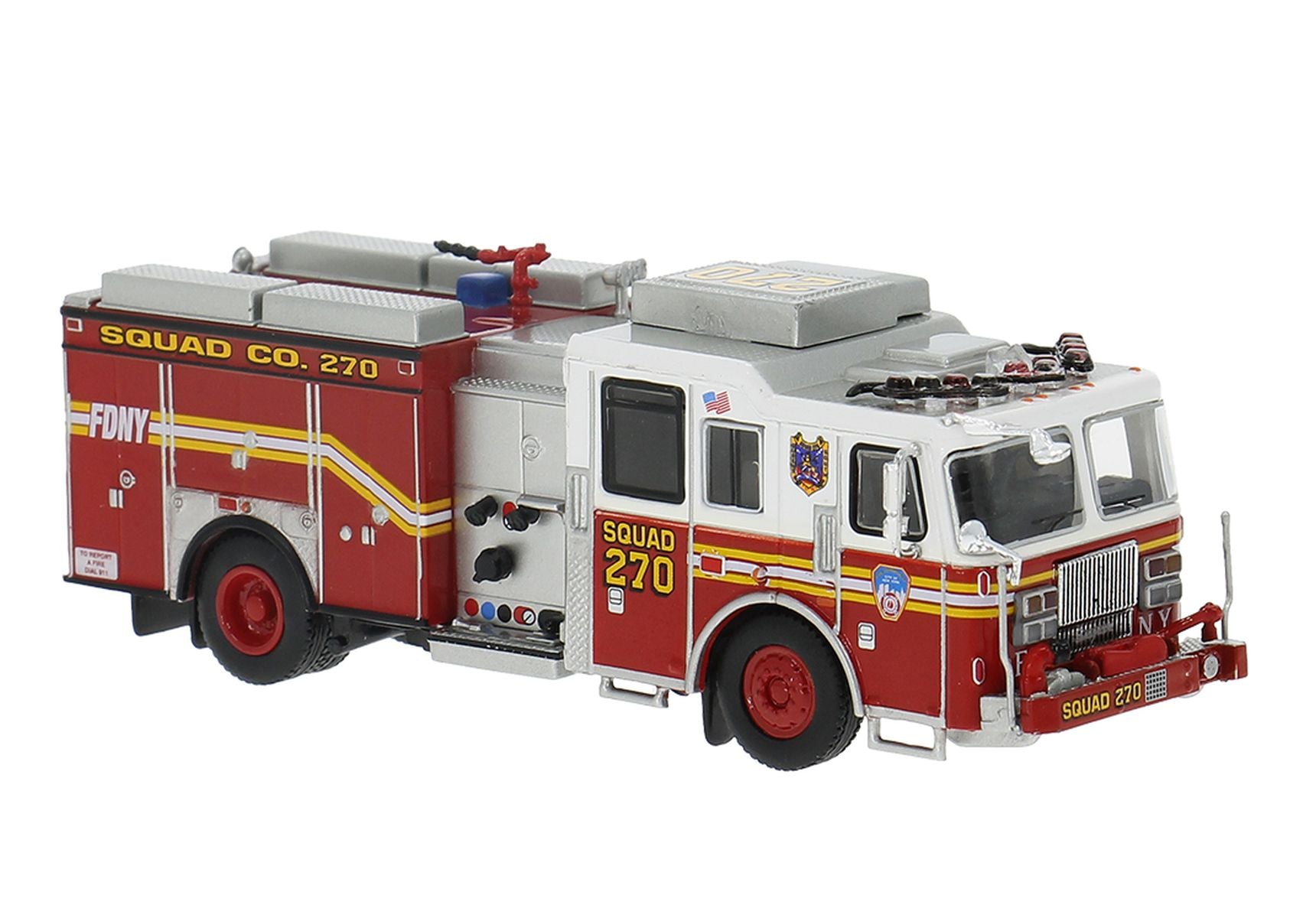Brekina Automodelle PCX870844 HO Queens #270 2013 Seagrave Attacker Fire Truck