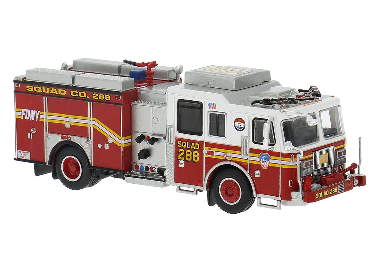 Brekina Automodelle PCX870845 HO Queens #288 2013 Seagrave Attacker Fire Truck