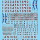 Microscale 87-35 HO 1947-80 Union Pacific Diesels & Gas Turbines Decal Sheet