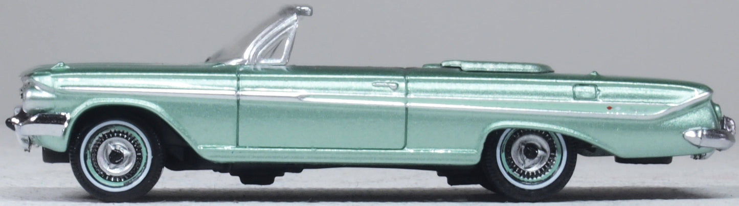 Oxford Diecast 87CI61007 1:87 1961 Chevy Impala Convertible Diecast Model Car
