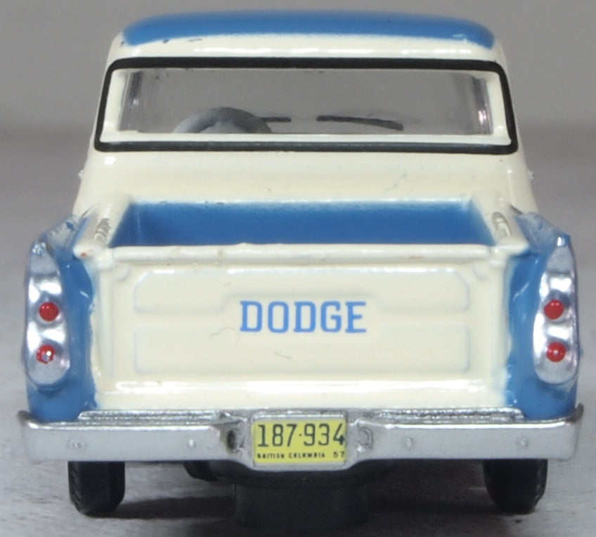 Oxford Diecast 87DP57005 1:87 1957 Dodge D100 Sweptside Pick Up Truck Diecast