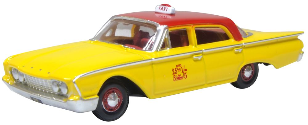 Oxford Diecast 87FF60003 1:87 NYC Taxi 1960 Ford Fairlane 500 Town Sedan Diecast
