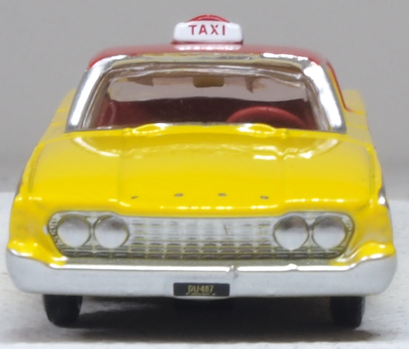 Oxford Diecast 87FF60003 1:87 NYC Taxi 1960 Ford Fairlane 500 Town Sedan Diecast