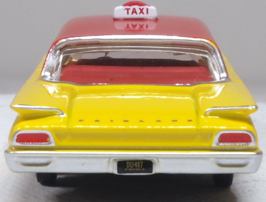 Oxford Diecast 87FF60003 1:87 NYC Taxi 1960 Ford Fairlane 500 Town Sedan Diecast