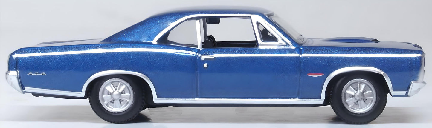 Oxford Diecast 87PG66001 1:87 Fontaine Blue 1966 Pontiac GTO Diecast Model Car
