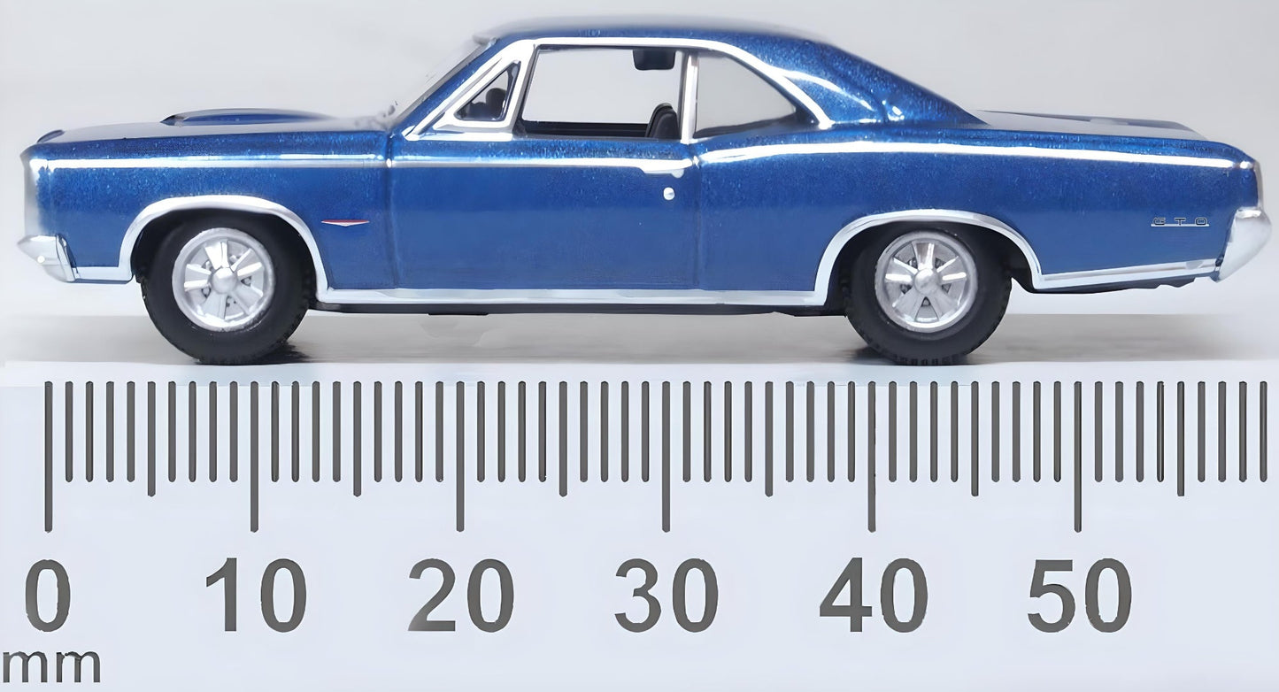 Oxford Diecast 87PG66001 1:87 Fontaine Blue 1966 Pontiac GTO Diecast Model Car