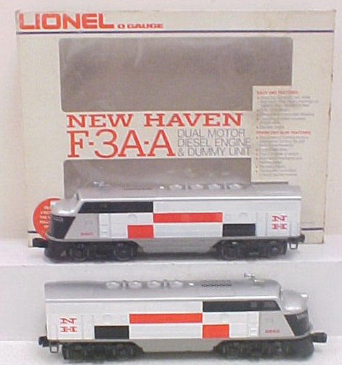 Lionel 6-8851 O Gauge New Haven F3 AA Diesel Locomotive Set #8851/8852 EX/Box