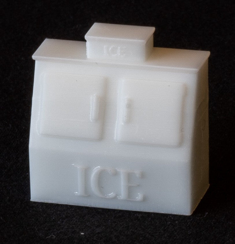 All Scale Miniatures 871899 HO Double-Door Ice Chest With Decal
