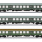 Marklin 42580 HO DR Halberstadt Center Entry Car Passenger Car Set