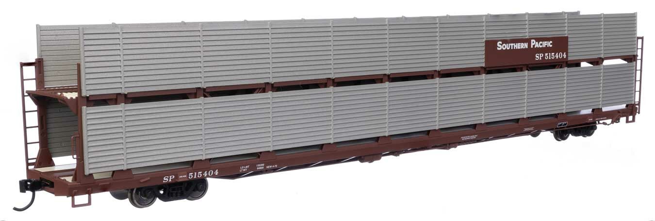 Walthers 910-8125 HO SP 89' Bi-Level Shielded Auto Rack Flatcar #515404