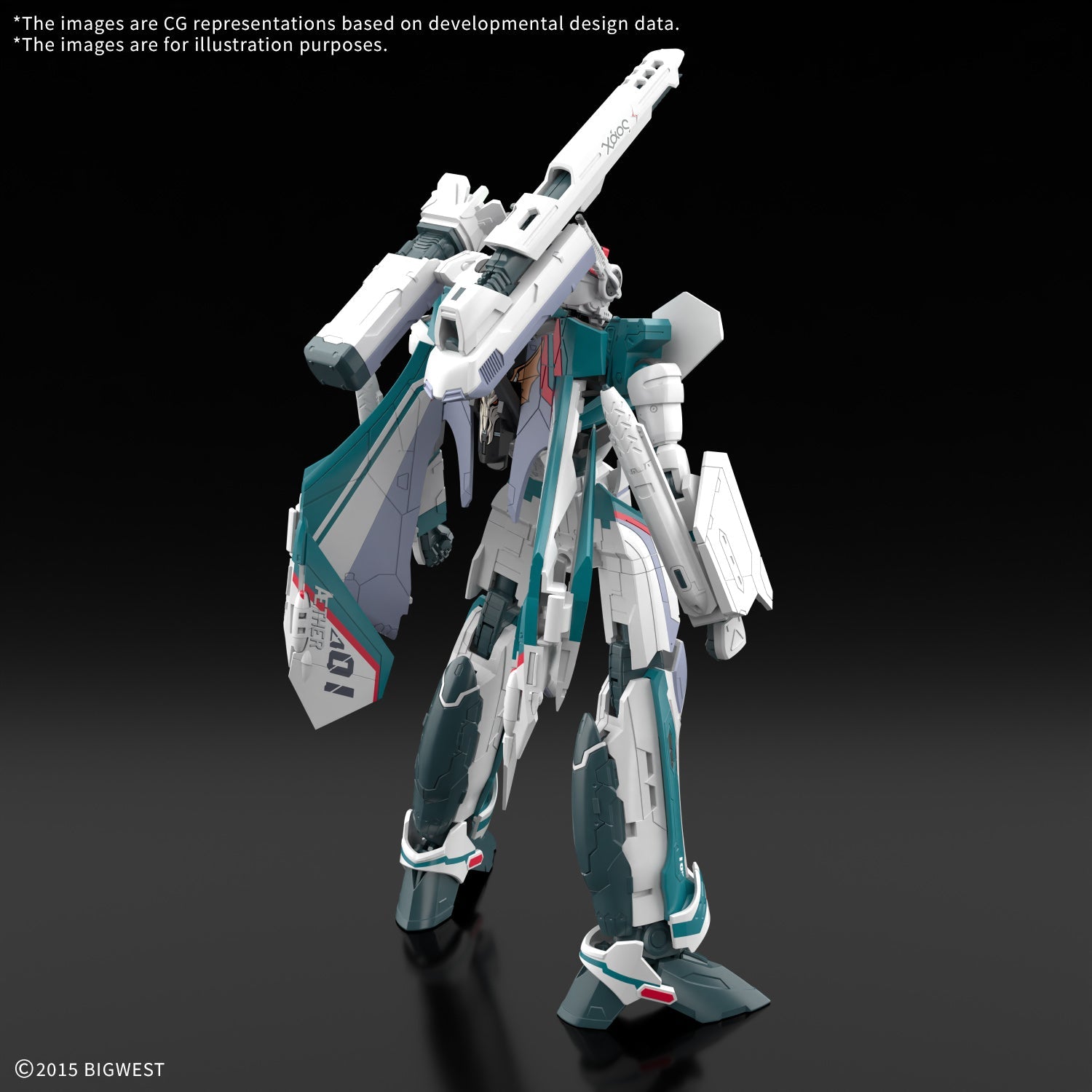 Bandai 2844650 1:100 HG VF-31S Siegfried (Arad Molders) Plastic Model Kit