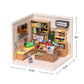 Robotime DW004 Fascinating Book Store Plastic DIY Miniature House Kit