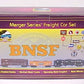 MTH 20-90021 O Burlington Northern Santa Fe Merger Series Freight Set (Set of 3) LN/Box