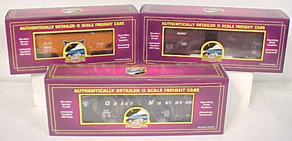 MTH 20-90021 O Burlington Northern Santa Fe Merger Series Freight Set (Set of 3) LN/Box