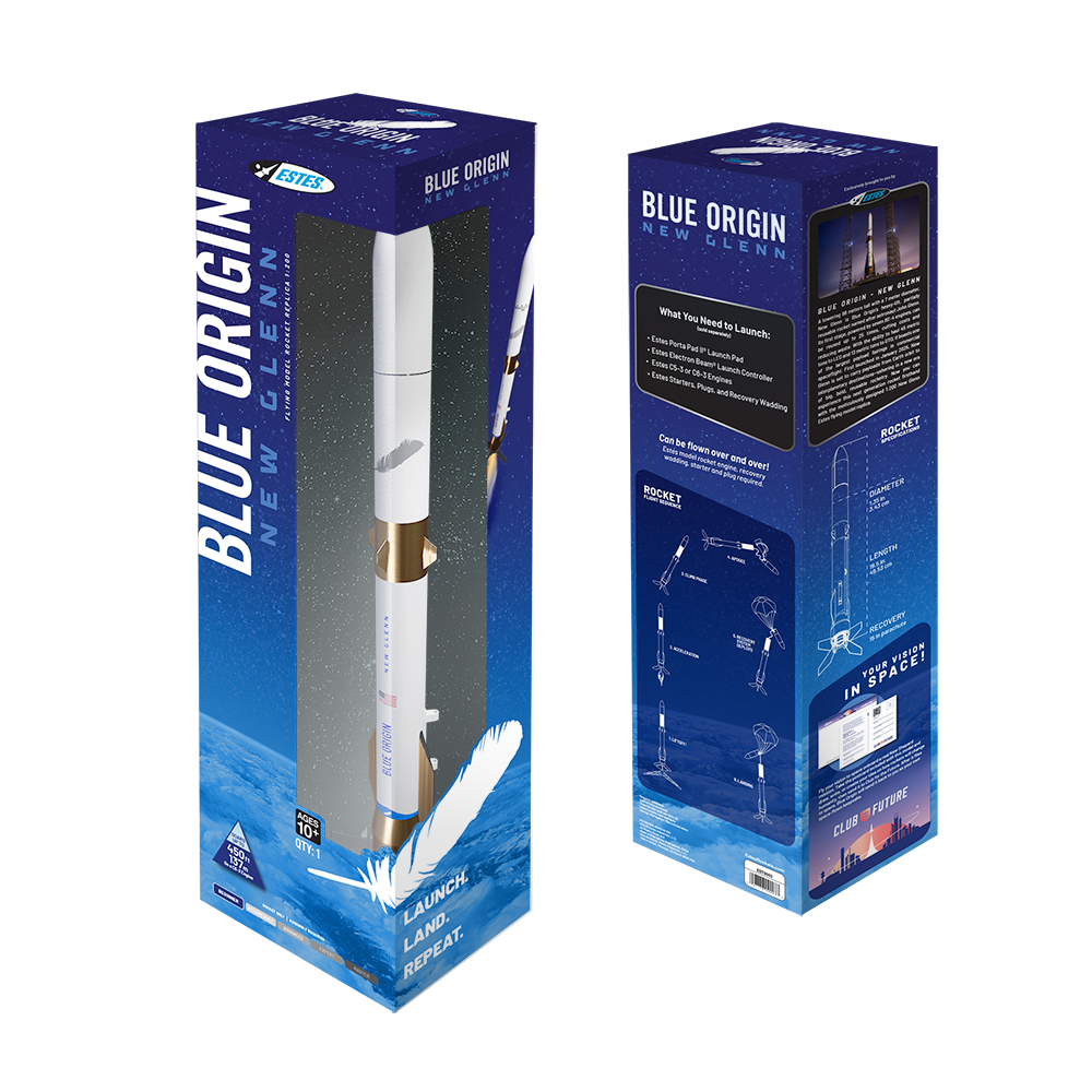 Estes 009003 1:200 Blue Origin New Glenn Flying Model Rocket Replica