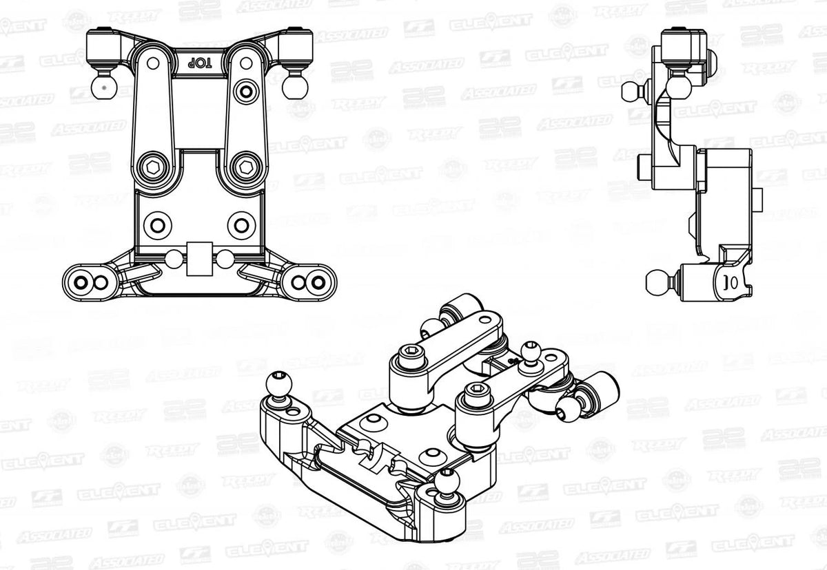 Team Associated 90053 1:10 RC10B6 Builder’s Support Kit 2