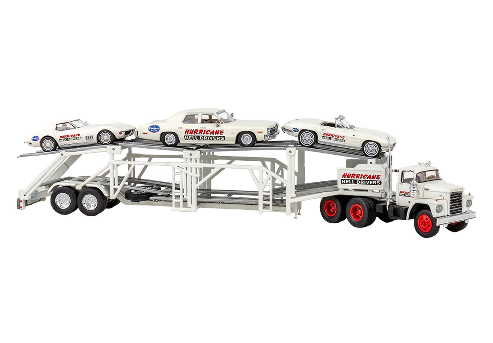 Brekina Automodelle 90500 HO Hurricane 1960-1976 Dodge LCF Tractor w/ Trailer