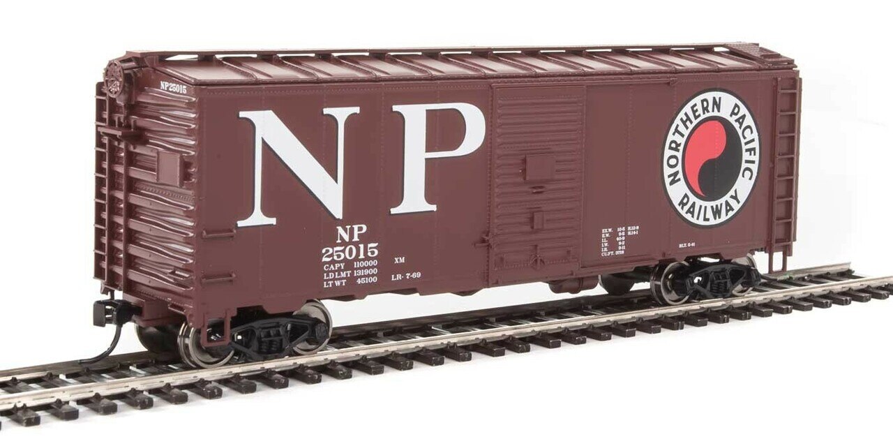 Walthers 910-1347 HO Northern Pacific 40' AAR 1944 Boxcar #25015