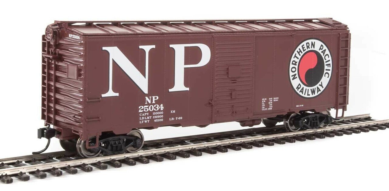 Walthers 910-1348 HO Northern Pacific 40' AAR 1944 Boxcar #25034