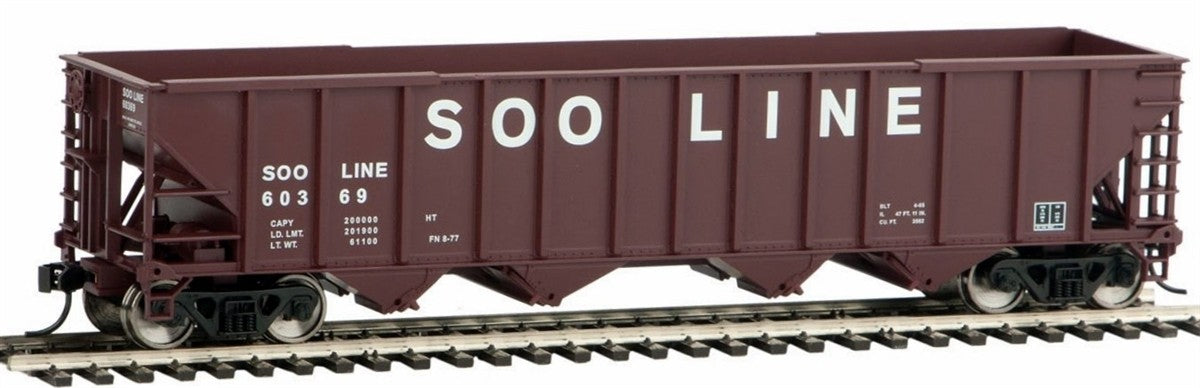 Walthers 910-1974 HO Soo Line 50' 100-Ton 4-Bay Hopper #60369