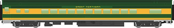 Walthers 910-30209 HO Great Northern 85' Budd Small-Window Coach