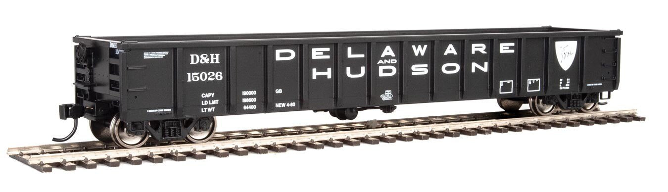 Walthers 910-6210 HO Delware & Hudson 53' Railgon Gondola #15026