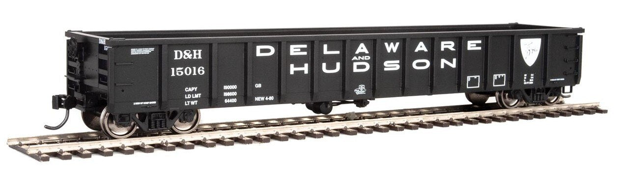 Walthers 910-6212 HO Delware & Hudson 53' Railgon Gondola #15016