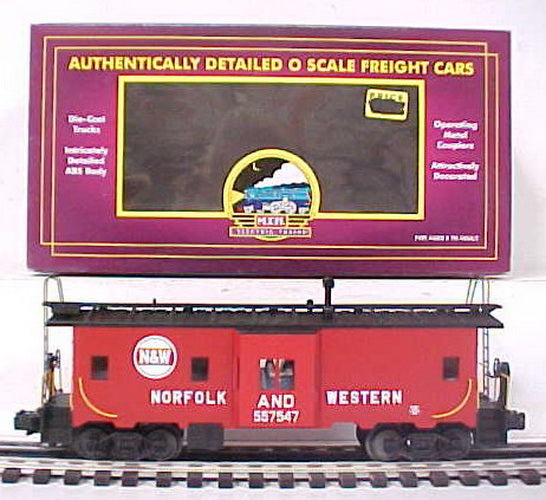 MTH 20-91072 Norfolk & Western Bay Window Caboose #557547 LN/Box