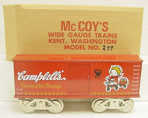 McCoy 277 Standard Gauge Campbell's Soup Boxcar LN/Box