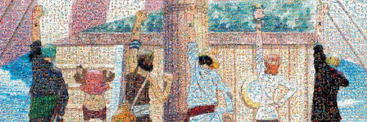 Ensky 17753 950-27 One Piece Sign of Friends Mosaic Art Jigsaw Puzzle