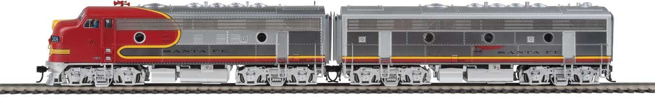 Walthers 920-40920 HO ATSF F7A-B Diesel Locomotive with DCC/Sound #306L/306A MT/Box