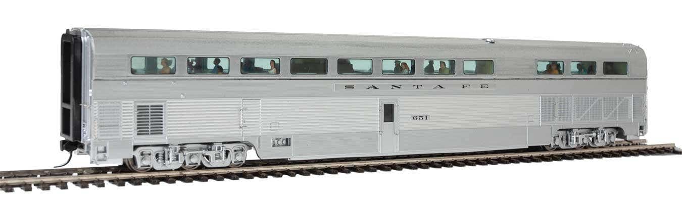 Walthers 920-9643 HO Santa Fe Deluxe Edition 1 85' Hi-Level Diner Car #651 LN/Box