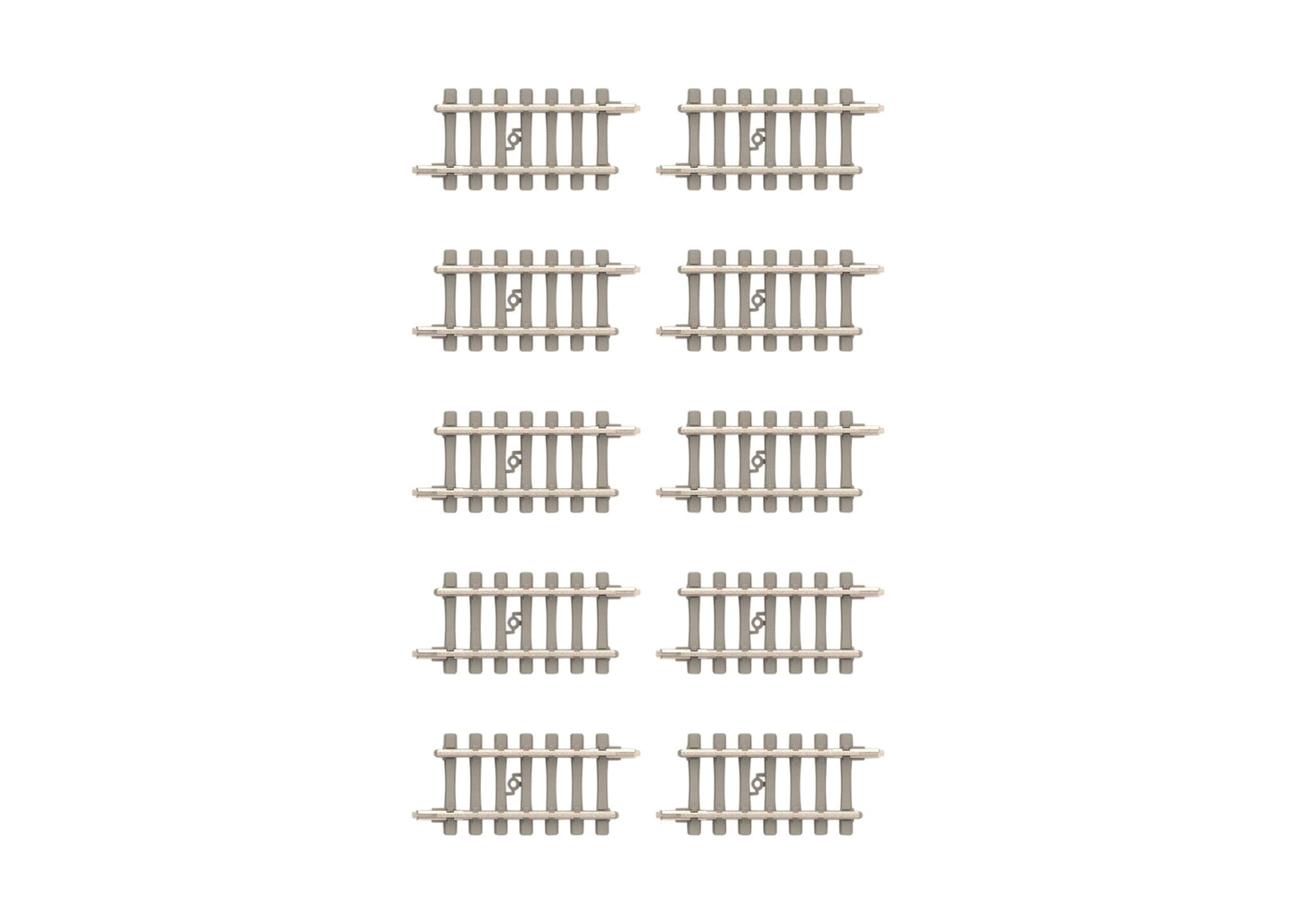 Trix 14509 Minitrix 1-5/16" Straight Track with Concrete Ties