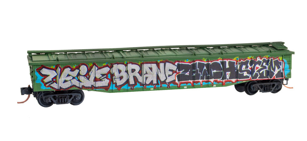 Micro-Trains 10644251 N BN Weathered 50' 14 Panel Low Cover Gondola #577239