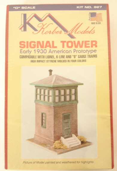 Korber 927 O Scale Early 1930 American Signal Tower Building Kit