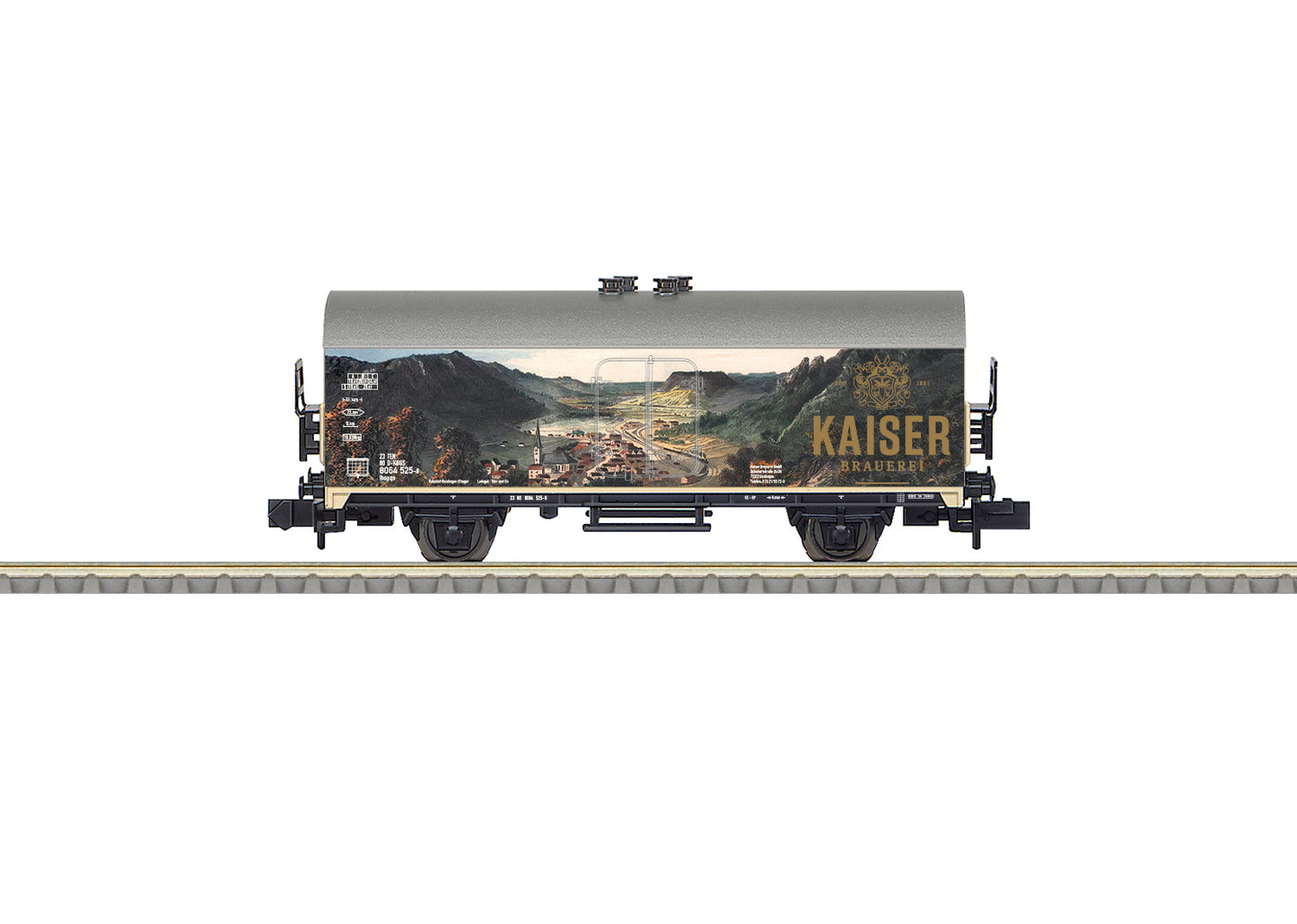 Trix 18105 Minitrix  Kaiser Brewery, Inc. Type Ibopqs Refrigerator Car