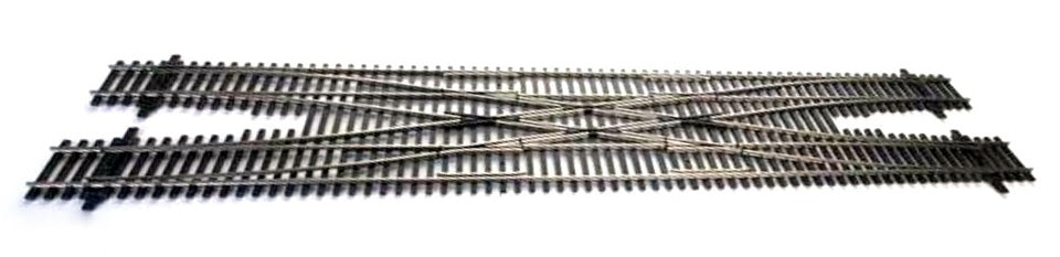Walthers 948-83051 HO Nickel Silver Code 83 #6 Double Crossover Turnout