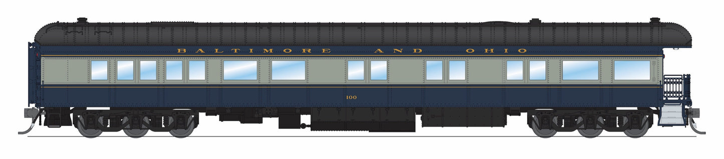 Broadway Limited 9721 HO Baltimore & Ohio Blue & Gray Business Car #100