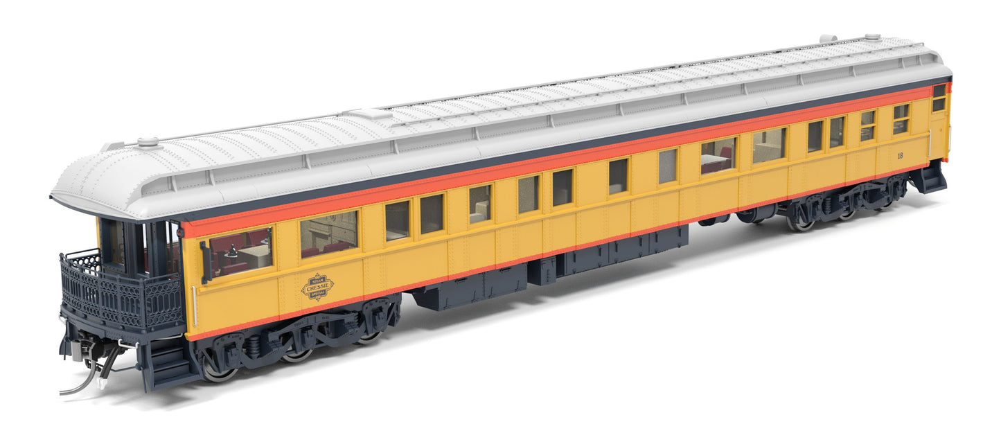 Broadway Limited 9722 HO Chessie Steam Special CSS Business Car #18