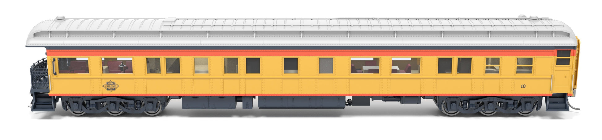 Broadway Limited 9722 HO Chessie Steam Special CSS Business Car #18