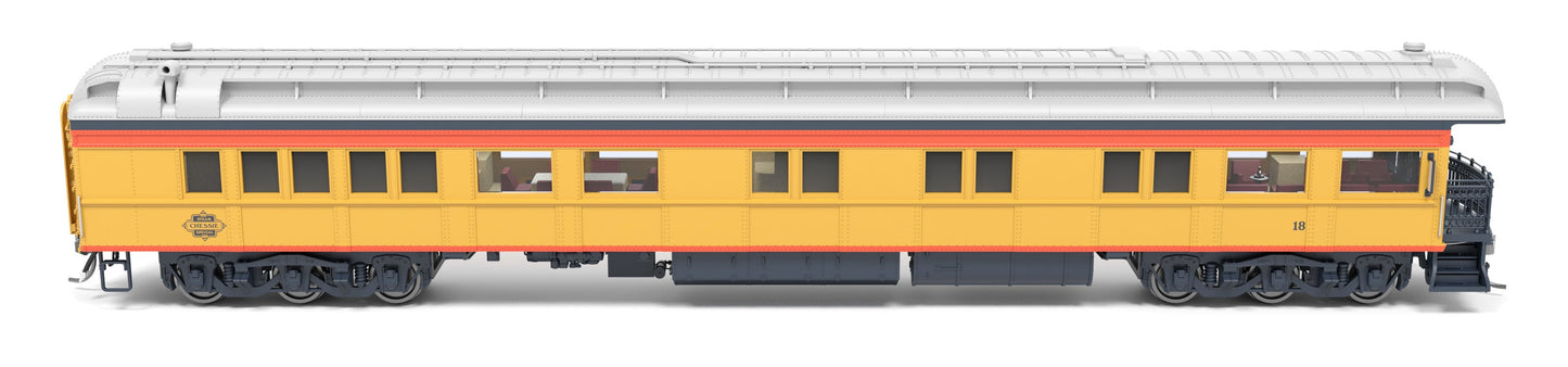 Broadway Limited 9722 HO Chessie Steam Special CSS Business Car #18
