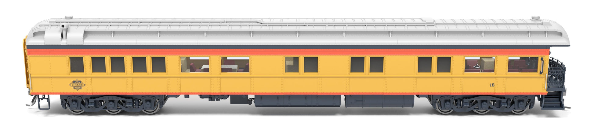 Broadway Limited 9722 HO Chessie Steam Special CSS Business Car #18