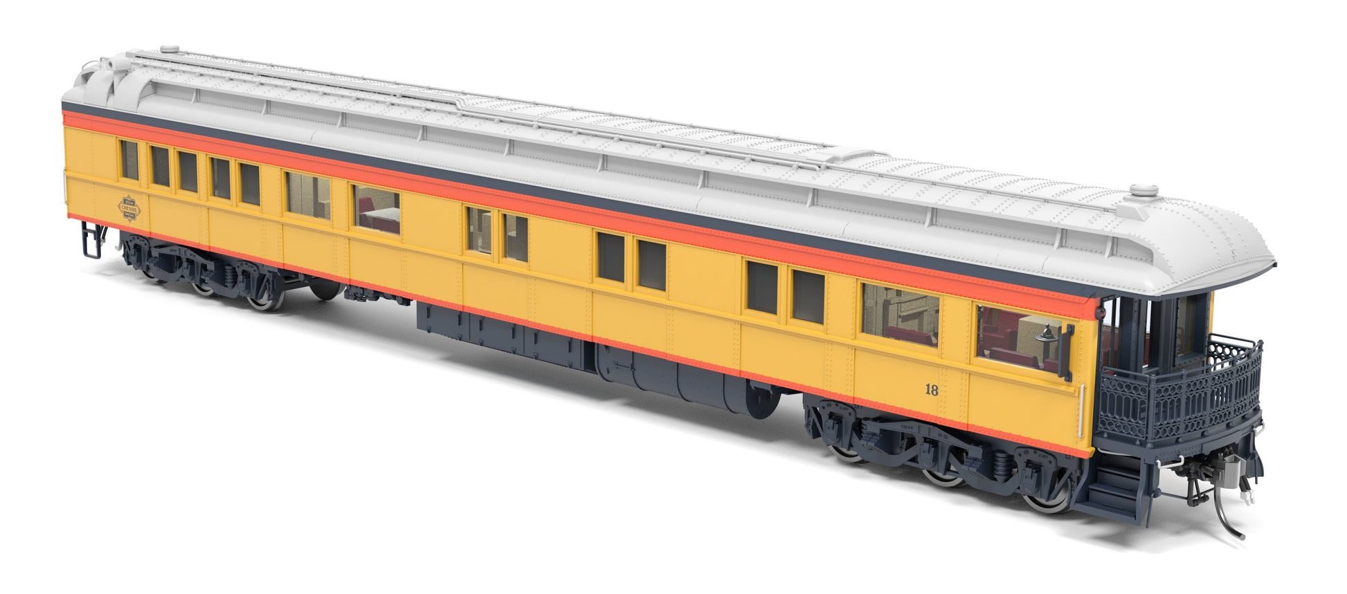 Broadway Limited 9722 HO Chessie Steam Special CSS Business Car #18