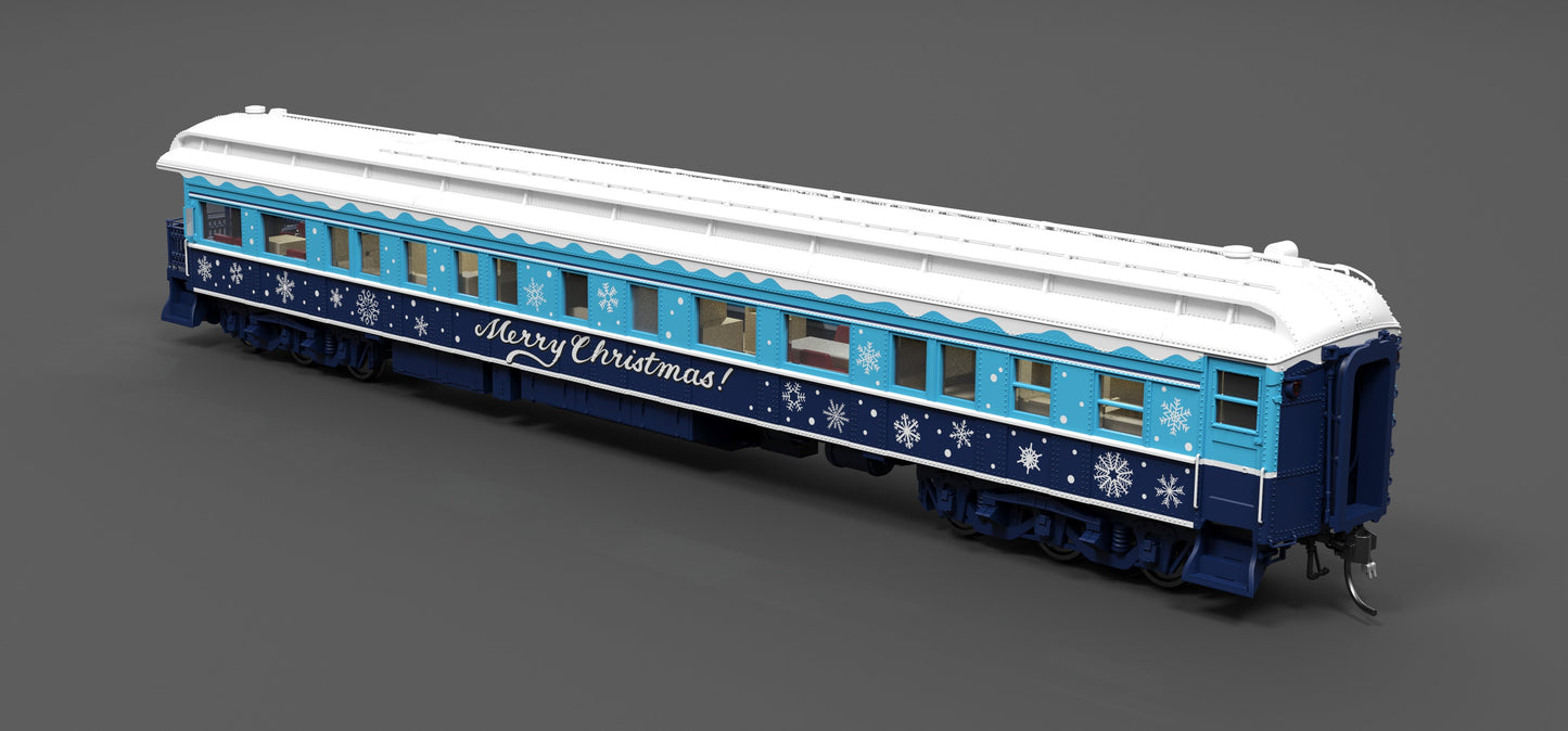 Broadway Limited 9725 HO Holiday Blue & White Business Car