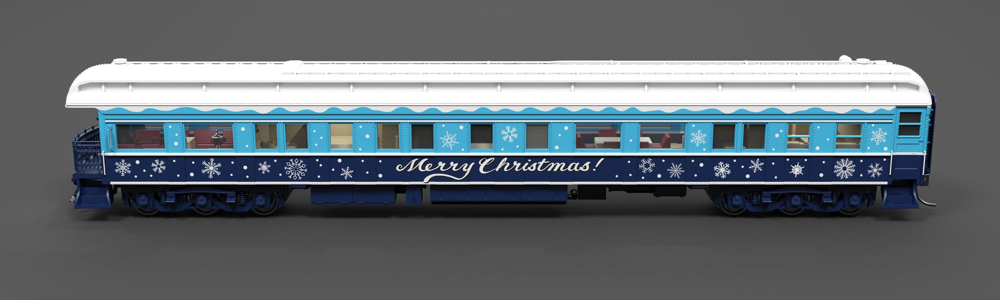 Broadway Limited 9725 HO Holiday Blue & White Business Car