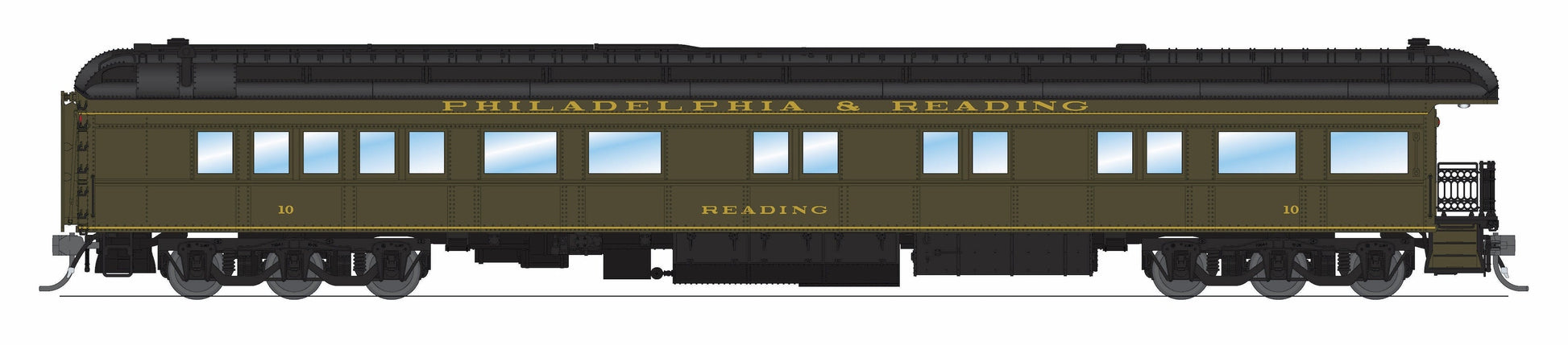 Broadway Limited 9731 HO Philadelphia & Reading Business Car Observation #10