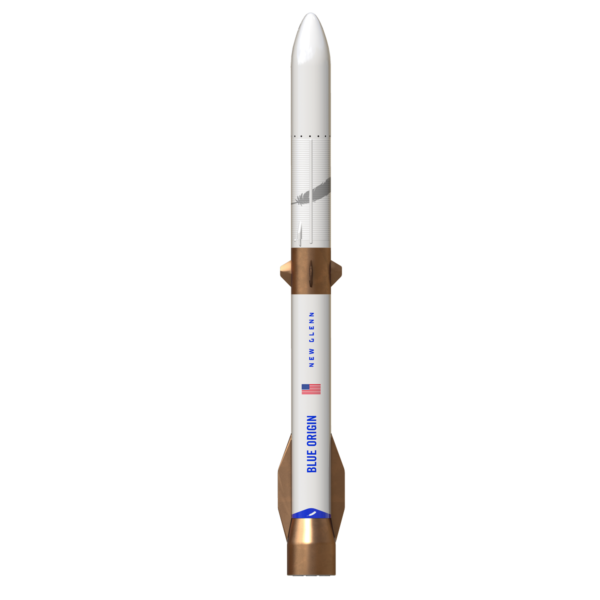 Estes 009735 1:100 Pro Series II Blue Origin New Glenn Flying Rocket Replica